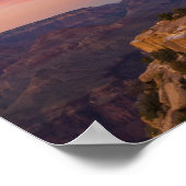 USA, Arizona, Grand Canyon bei Sonnenuntergang Poster (Ecke)