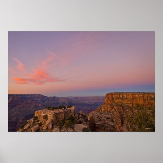 USA, Arizona, Grand Canyon bei Sonnenuntergang Poster (Vorne)