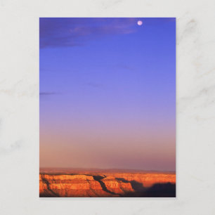USA, Arizona, Grand Canyon NP. Mond am Himmel, wäh Postkarte