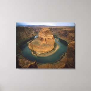 USA, Arizona. Horseshoe Bend zeigt Erosion durch Leinwanddruck