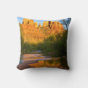 USA, Arizona. Kathedrale Rock bei Sonnenuntergang Kissen