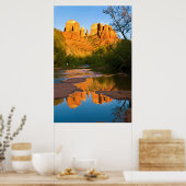 USA, Arizona. Kathedrale Rock bei Sunset Poster (Küche)