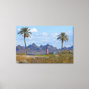 USA, Arizona, Lake Havasu City. Leuchtturm Leinwanddruck