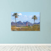 USA, Arizona, Lake Havasu City. Nächstes Leuchttur Leinwanddruck (Insitu (Holzboden))