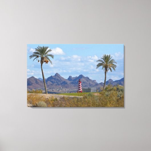 USA, Arizona, Lake Havasu City. Nächstes Leuchttur Leinwanddruck (Vorderseite)