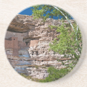 USA, Arizona. Montezuma-Schloss, Die Ruinen Sandstein Untersetzer