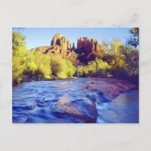 USA, Arizona, Sedona. Kathedrale Rock reflektiert  Postkarte