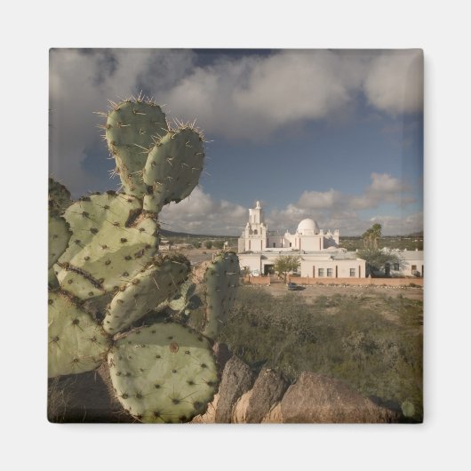 USA, Arizona, Tucson: Mission San Xavier del Bac 2 Magnet (Vorne)