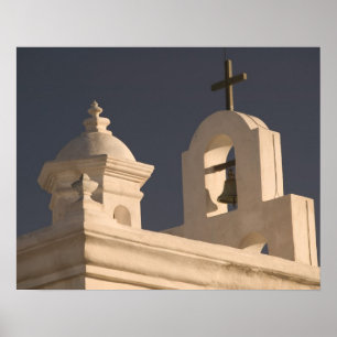 USA, Arizona, Tucson: Mission San Xavier del Bac Poster