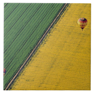 USA, Arizona, Val Vista. Heißluftballons steigen a Fliese