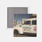 USA, Arizona, Williams: Cruisers Cafe 66 Old Magnet (Vorderseite/Rückseite)