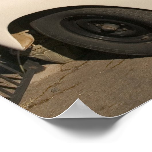 USA, Arizona, Williams: Cruisers Cafe 66 Old Poster (Ecke)