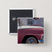 USA, Arizona, Williams. Funktelegrafie. 66 Stadt, Button (Vorne & Hinten)