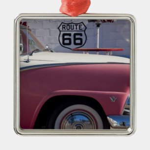 USA, Arizona, Williams. Funktelegrafie. 66 Stadt, Silbernes Ornament