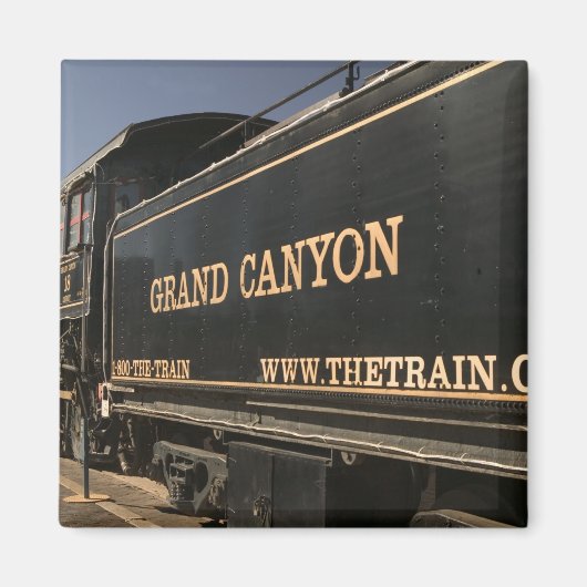 USA, Arizona, Williams: Grand Canyon Railroad Magnet (Vorne)