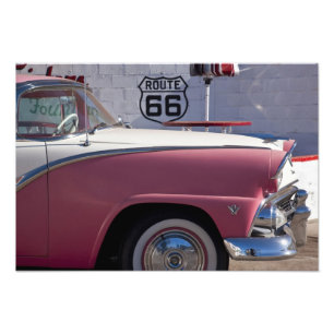 USA, Arizona, Williams. Route 66 Stadt, 1950er Jah Fotodruck