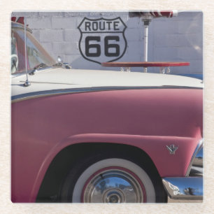 USA, Arizona, Williams. Route 66 Stadt, 1950er Jah Glasuntersetzer