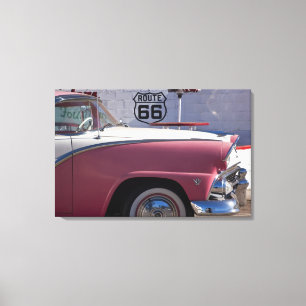 USA, Arizona, Williams. Route 66 Stadt, 1950er Jah Leinwanddruck
