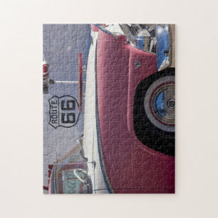 USA, Arizona, Williams. Route 66 Stadt, 1950er Jah Puzzle