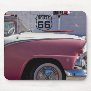 USA, Arizona, Williams. Route 66 Stadt, 1950er Mousepad