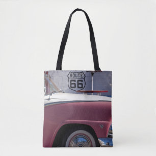 USA, Arizona, Williams. Rt. 66 Stadt, 1950er Tasche