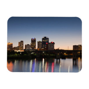 USA, Arkansas, Little Rock, City Skyline Magnet