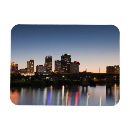 USA, Arkansas, Little Rock, City Skyline Magnet (Horizontal)