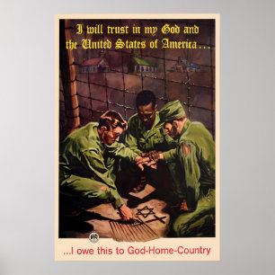 USA-Armee-WWII-Propagandaposter religiös Poster