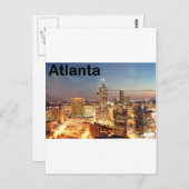 USA atlanta Downtown at night (St.K. Postkarte (Vorne/Hinten)