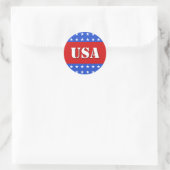 USA-Aufkleber Runder Aufkleber (Tasche)