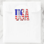USA-Aufkleber Runder Aufkleber (Tasche)