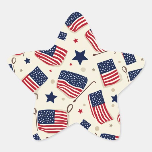usa-Aufkleber Stern-Aufkleber (Vorderseite)