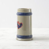 USA Australien Liebe Bierglas (Mittel)