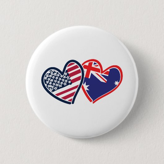 USA Australien Liebe Button (Vorderseite)