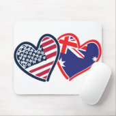 USA Australien Liebe Mousepad (Mit Mouse)