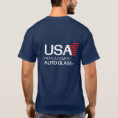 USA-Auto-Glas T-Shirt (Rückseite)