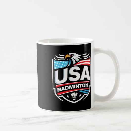 Usa Badminton Kaffeetasse (Rechts)
