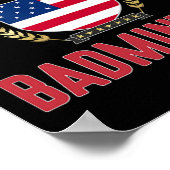 Usa Badminton - Poster (Ecke)