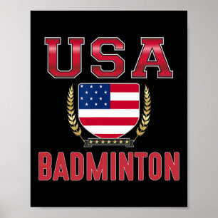 Usa Badminton - Poster