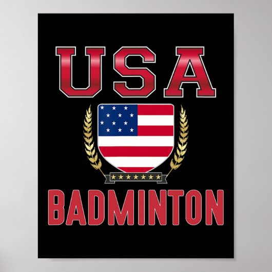 Usa Badminton - Poster (Vorne)
