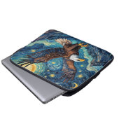 USA Bald Eagle im Stil von Starry Night Van Gogh Laptopschutzhülle (Vorne Knopf)