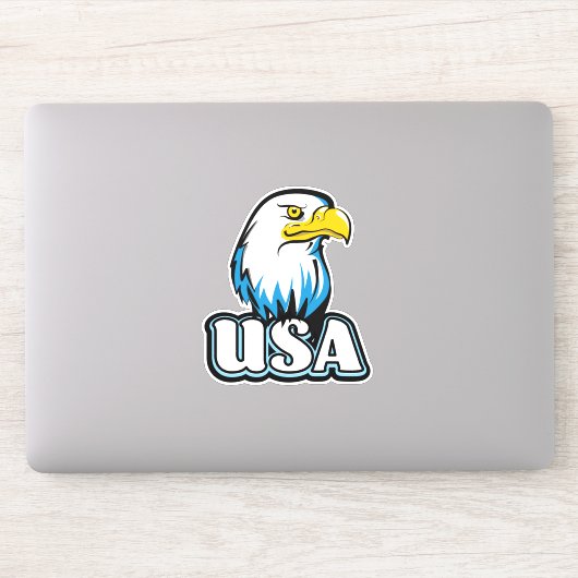 USA Bald Eagle (limitierte Blue Edition) Aufkleber (Computer)