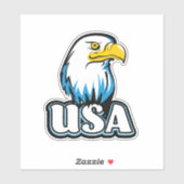 USA Bald Eagle (limitierte Blue Edition) Aufkleber (Blatt)