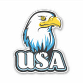 USA Bald Eagle (limitierte Blue Edition) Aufkleber (Vorderseite)