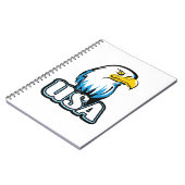 USA Bald Eagle (limitierte Blue Edition) Notizblock (Linke Seite)