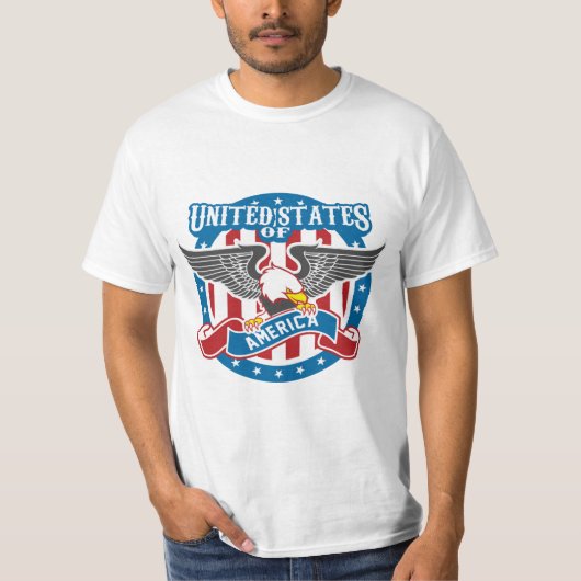 USA Bald Eagle Patriotic T-Shirt (Vorderseite)