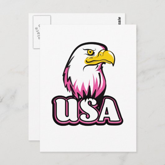 USA Bald Eagle Postkarte (Vorne/Hinten)