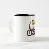 USA Bald Eagle Zweifarbige Tasse (Vorderseite Links)