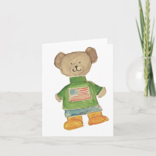 USA-Bär-Grußkarte Karte