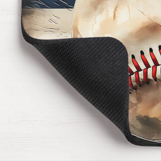 USA Baseball Mouse Pad Mousepad (Ecke)